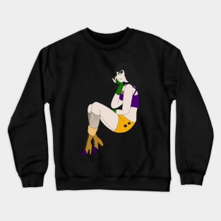 Goth Halloween Girl Crewneck Sweatshirt